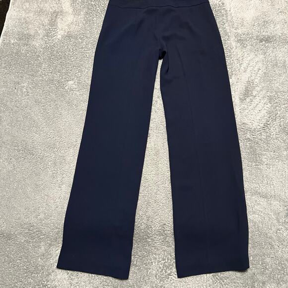 Trina Turk Dress Pants Womens 6 (32x33) Navy Blue  Straight Mid Rise - Picture 4 of 10